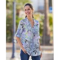 together butterfly print blouse