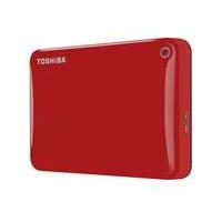 toshiba canvio connect ii 500gb usb30 portable hdd red