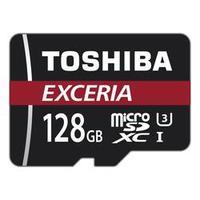 toshiba 128gb exceria m302 microsd card with adaptor class 10 4k 90mbs