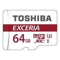 toshiba 64gb exceria m302 microsd card with adaptor class 10 4k 90mbs