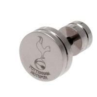 tottenham hotspur round crest stud earring single stainless steel