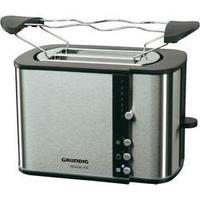 Toaster with home baking attachment Grundig TA 5260 Black Line Stainless steel, Black