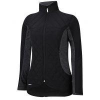 Tour Mixed Media Padded Jacket - Black Heather