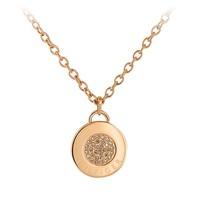 TOMMY HILFIGER Ladies Rose Gold Plated Necklace