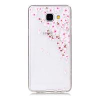TPU Material Small Pink Flowers Pattern Painted Relief Phone Case for Samsung Galaxy A510/A310