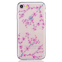 TPU Material Cherry Blossoms Pattern Painted Relief Phone Case for iPhone 7 Plus/7/6s Plus / 6 Plus/6S/6/SE / 5s / 5