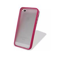 TPU Colorful Frame and PC Matting Transparent Slim Back Cover for iPhone 5C(Assorted Colors)