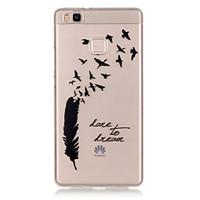 TPU IMD Material Dream Feather Pattern Slim Phone Case for Huawei P9 Lite/P9/P8 Lite/Y625