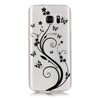 TPU High Purity Translucent Openwork Tree Pattern Soft Phone Case for Samsung Galaxy S6/S7/S7 Edge