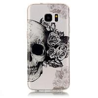 tpu imd material skull pattern painted relief phone case for samsung g ...