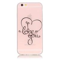 TPU material The New Love Pattern Luminous Phone Case for iPhone 6s Plus / 6 Plus/6S/6/SE / 5s / 5