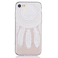 TPU Material White Dream Catcher Pattern Painted Relief Phone Case for iPhone 7 Plus/7/6s Plus / 6 Plus/6S/6/SE / 5s / 5