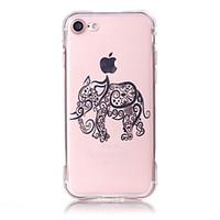 TPU Material Elephant Pattern Bronzing Phone Case for iPhone 7 Plus/7/6s Plus / 6 Plus/6S/6/SE / 5s / 5