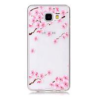 TPU Material Plum Flower Pattern Painted Relief Phone Case for Samsung Galaxy A510/A310