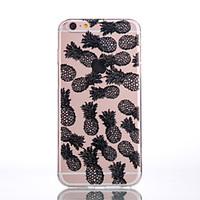 tpu material pineapple black pattern soft shell phone for iphone 7 plu ...