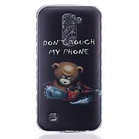 TPU Material Bear Pattern Painted Slip Phone Case for LG K10/K8/K7/K5/K4/G5/G4/G3
