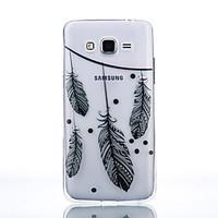 TPU Material Feather Pattern Cellphone Case for Samsung Galaxy J7/J510/J5/J310/G530/G360