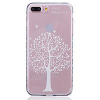 TPU Material White Trees Pattern Painted Slip Phone Case for iPhone 7 Plus/7/6s Plus / 6 Plus/6S/6/SE / 5s/5/5C