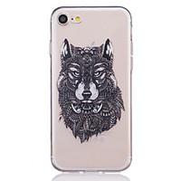 TPU Material Wolf Pattern Painted Relief Phone Case for iPhone 7 Plus/7/6s Plus / 6 Plus/6S/6/SE / 5s / 5