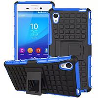 TPU PC Hybrid Rugged Rubber Armor stand Hard Cover Cases For Sony Xperia M4 Aqua