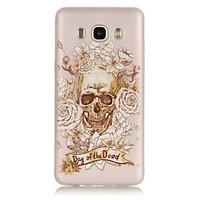 TPU material The New Skull Rose Pattern Luminous Phone Case for GalaxyJ710/J510/J3/J120/G530/G360/I9060