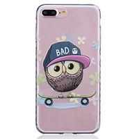 TPU Material Owl Pattern Painted Slip Phone Case for iPhone 7 Plus/7/6s Plus / 6 Plus/6S/6/SE / 5s/5/5C