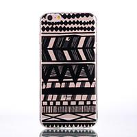 TPU Material Tribal Pattern Black Pattern Soft Shell Phone for iPhone 7 Plus/7/6s Plus / 6 Plus/6S/6/SE / 5s/5/5C