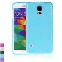 TPU Protective Back Case Cover Shell for Samsung Galaxy S5 i9600 Blue