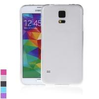 TPU Protective Back Case Cover Shell for Samsung Galaxy S5 i9600 White
