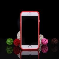 TPU+PC Protective Bumper Frame Shell Case for Apple iPhone 6 Plus Red