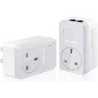 Tp-link Av500 Tl-pa4020p 500mbps Powerline Adaptor With Ac Pass Through Starter Kit (twin Pack)