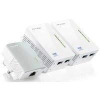 TP-LINK AV500 TL-WPA4220T 300Mbps Powerline Universal WiFi Range Extender with 2 Ethernet Ports (Network Kit)