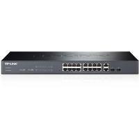 TP-LINK TL-SL2218 16-Port 10/100Mbps + 2-Port Gigabit Smart Switch (Black)