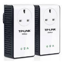TP-Link AV500+ TL-PA551 500Mbps Gigabit Powerline Adaptor with AC Pass Through Starter Kit (Twin Pack)