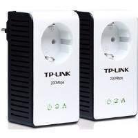 TP-Link AV200 TL-PA251 200Mbps Multi-Streaming Powerline Starter Kit with AC Pass Through (Twin Pack)