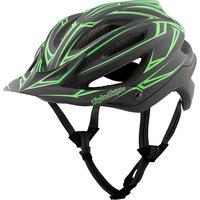 troy lee designs a2 mips helmet pinstripe black green 2017