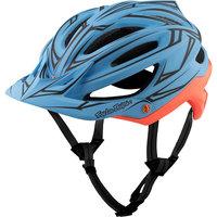 Troy Lee Designs A2 MIPS Helmet - Pinstripe Blue-Red 2017
