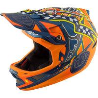 troy lee designs d3 composite longshot orange 2017