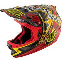 Troy Lee Designs D3 Carbon MIPS - Longshot Red 2017