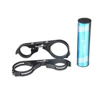 Trustfire Carbon Fiber MTB Bicycle Double Handlebar Extender Lamp Holder for Bicycle Lights Flashlights with Allen Key