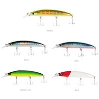 Trulinoya 5pcs 11cm 3D Floating Minnow Fishing Lures Bait Hooks Bass Tackle Sinking