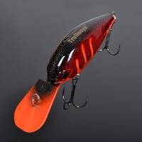 Trulinoya DW21 64mm 16.5g 2.5-3.2m Mini Crank Fishing Lure Hard Bait with VMC Hooks Red