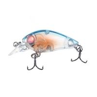 Trulinoya DW24 35mm 3.5g 1.2m Mini Crank Fishing Lure Hard Bait with BKK Hooks Blue