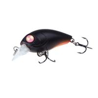 Trulinoya DW24 35mm 3.5g 1.2m Mini Crank Fishing Lure Hard Bait with BKK Hooks Black