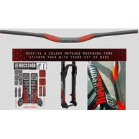 Troy Lee Truvativ Descendant CoLab Aluminium DH Bar Orange/Black