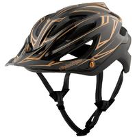 Troy Lee A2 Mips Helmet Pinstripe Black/Gold