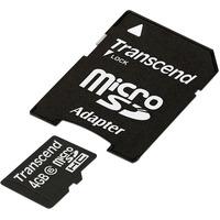 Transcend TS4GUSDHC6 microSDHC Class 6 (Standard) 4GB Inc Adapter