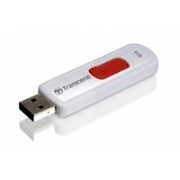 Transcend JetFlash 530 4GB USB 2.0 Flash Drive White and Red TS4GJF530