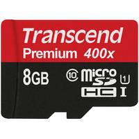 Transcend TS8GUSDCU1 microSDXC/SDHC Class 10 UHS-I 400x (Premium) 8GB