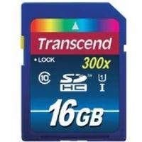 Transcend UHS-I 300x Premium (16GB) Secure Digital High-Capacity Flash Card (Class 10)